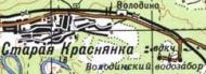 Топографічна карта Старої Краснянка