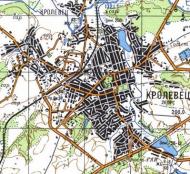 Топографічна карта Кролевця