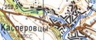 Топографічна карта Касперівців