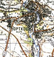 Топографічна карта Чорткового