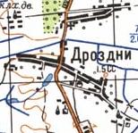 Топографічна карта Дроздних