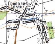 Топографічна карта Головлів