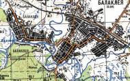 Топографічна карта Балаклії