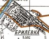 Топографічна карта Брилівки
