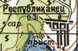 Топографічна карта Республіканця