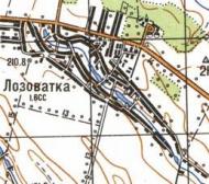 Топографічна карта Лозуватки