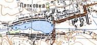Топографічна карта П'ятківки
