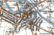 Топографічна карта Перещепиного