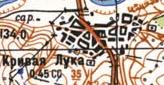 Топографічна карта Кривої Луки