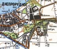 Топографічна карта Дніпрорудного